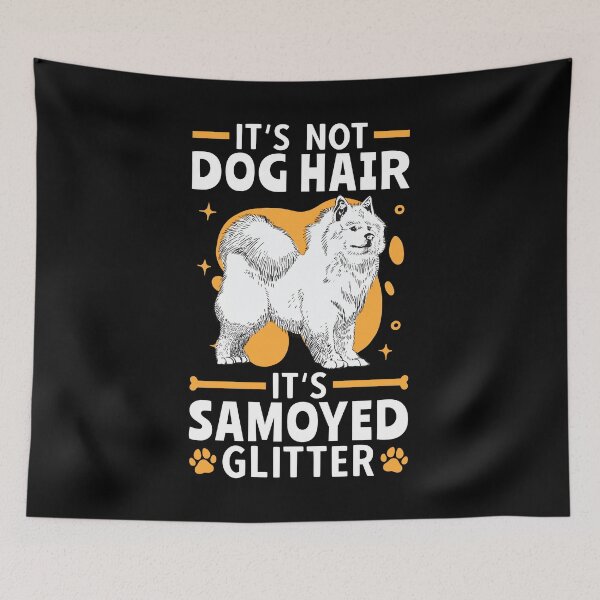 Item preview, Samoyed glitter sled dog Samoyed designed and sold by madgrfx.