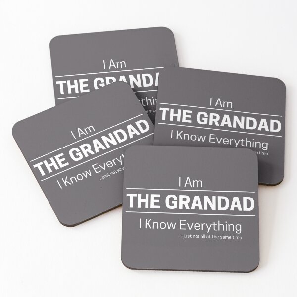 Item preview, Funny Grandfather Knows Everything Quote Saying, I Am The Grandad, I Know Everything, Walking Encyclopedia, Trivia God, White Text designed and sold by hjsmith.