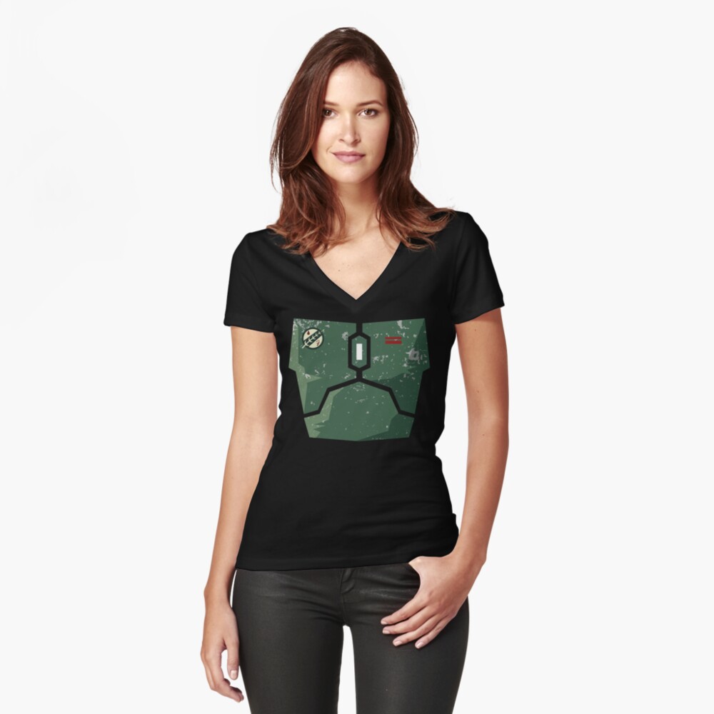 Vista previa del artículo con la obra «Camiseta entallada de cuello en V», diseñado y vendido por ModernJustice.