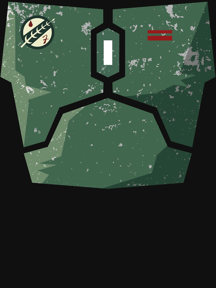 Imagen 7 de 7, Camiseta esencial con la obra Armadura de cazarrecompensas (dañada), diseñada y vendida por ModernJustice.