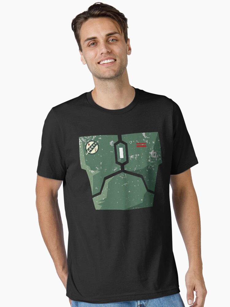 Imagen 2 de 7, Camiseta esencial con la obra Armadura de cazarrecompensas (dañada), diseñada y vendida por ModernJustice.