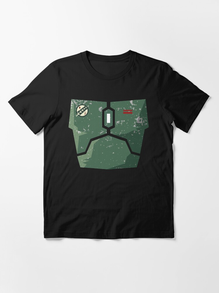Imagen 3 de 7, Camiseta esencial con la obra Armadura de cazarrecompensas (dañada), diseñada y vendida por ModernJustice.