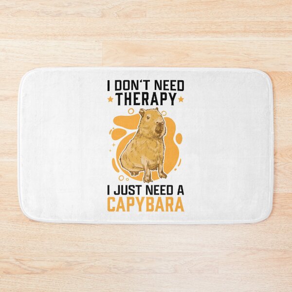 Item preview, Capybaras are my therapy capybara designed and sold by madgrfx.