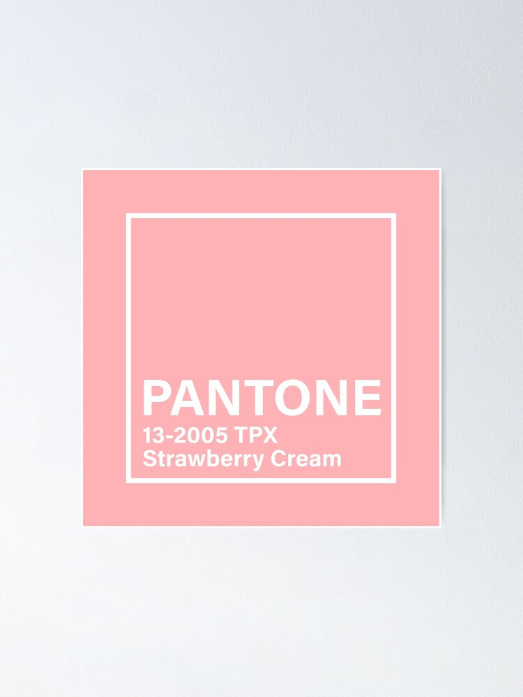 pantone-13-2005-tpx-strawberry-cream-pink-poster-for-sale-by