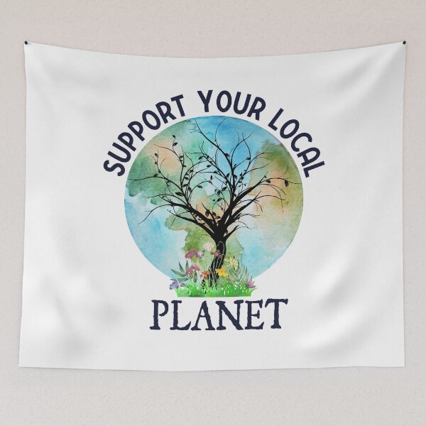 Item preview, Support your Local Planet, Tree and Earth designed and sold by ACC .