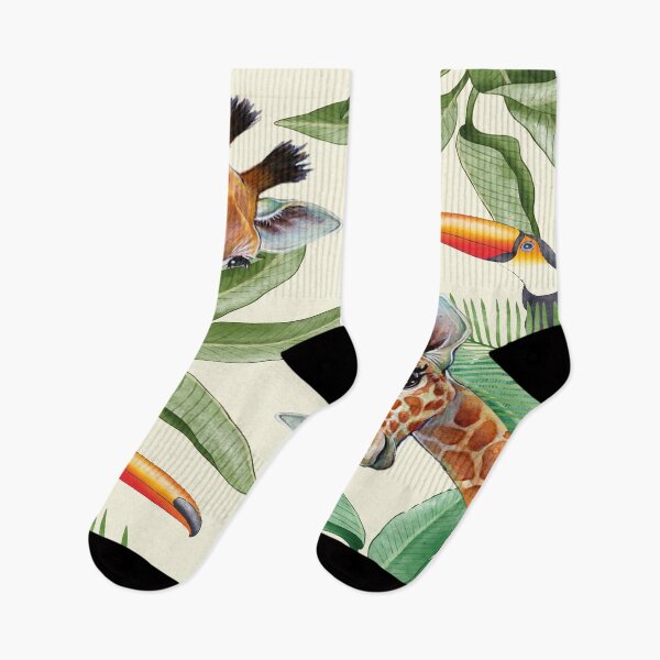 Item preview, Giraffe With Banana Leaves Pattern designed and sold by virillanissa.
