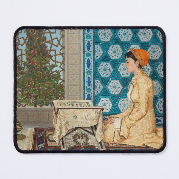 Item preview, A Young Lady Reading - Vintage Art designed and sold by RickE.