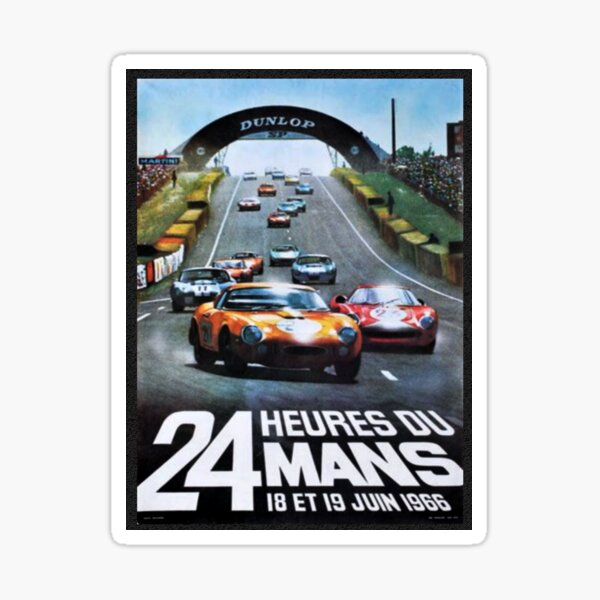 24 hour 24 heures Du Mans 4128-0119 Vinyl Decal Sticker 24hr Le Mans 