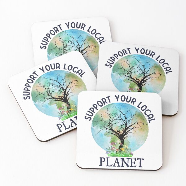 Item preview, Support your Local Planet, Tree and Earth designed and sold by ACC .
