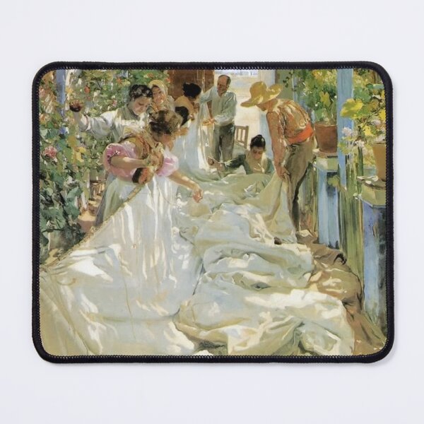 Item preview, Mending the Sail by Joaquín Sorolla -  Vintage Art designed and sold by RickE.