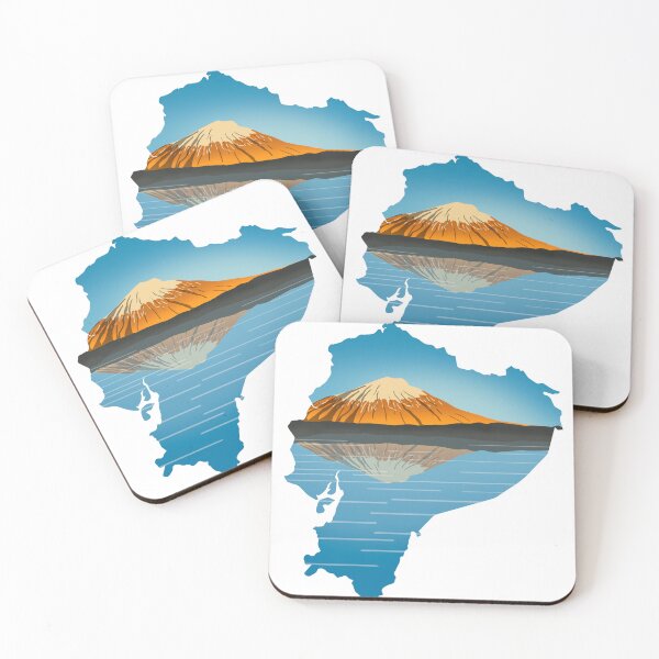 Item preview, Ecuador, map and landscape designed and sold by landscapeworlds.