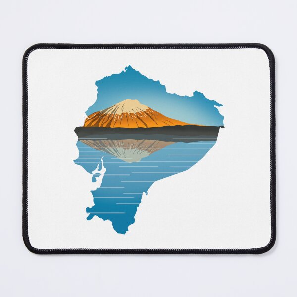 Item preview, Ecuador, map and landscape designed and sold by landscapeworlds.