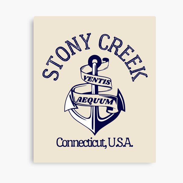 Item preview, Retro Anchor Stony Creek Connecticut U.S., Navy Text- Vintage-Style Sailing / Nautical designed and sold by TimelessLocales.