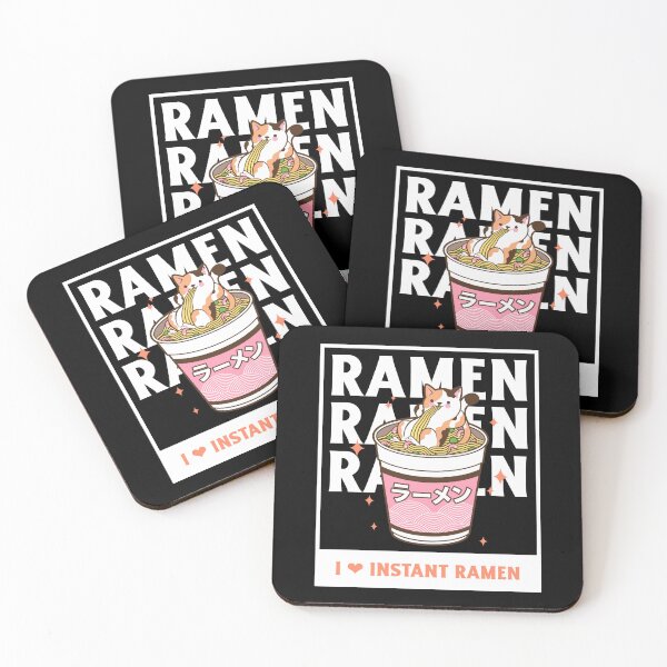 Item preview,  Kawaii Cat Eating Ramen Japanese Noodles designed and sold by StudioTina.