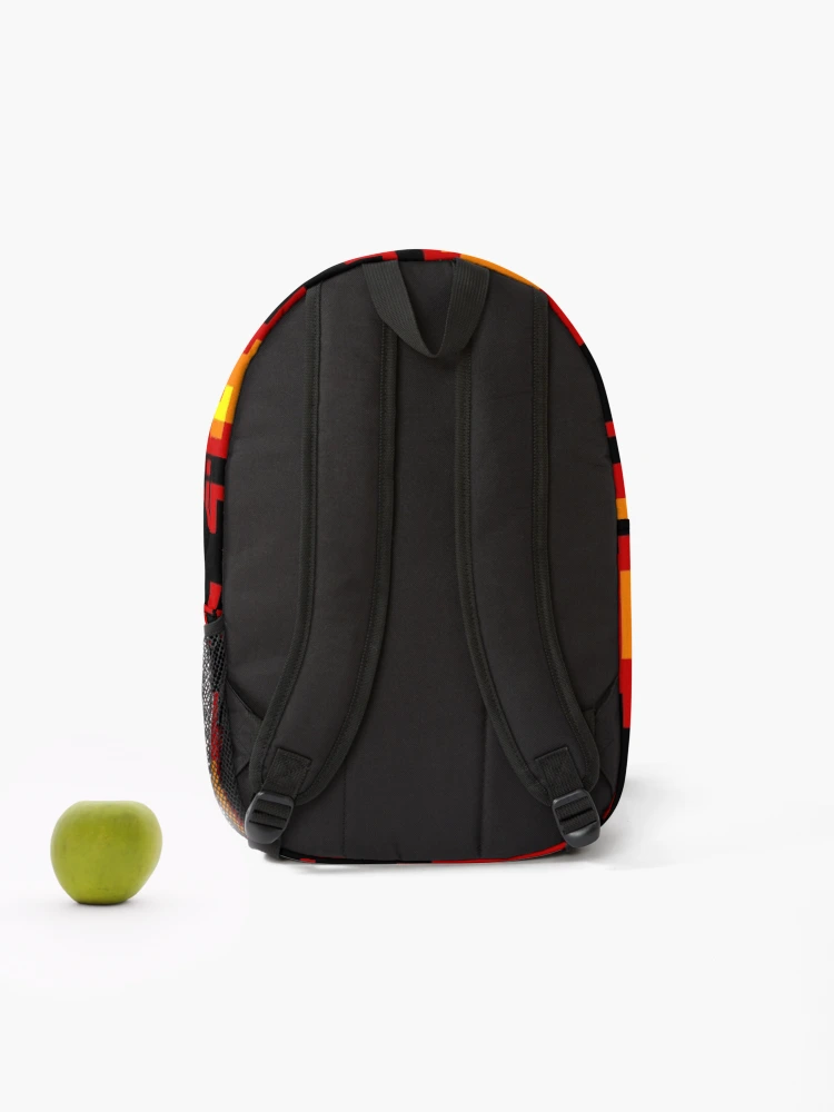 Thumbnail 2 of 3, Backpack, Red Fire Pixel designed and sold by RiciPaneto.