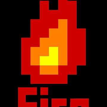 Artwork thumbnail, Red Fire Pixel by RiciPaneto