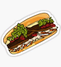 Banh mi- Vietnamese sandwich cuisine asian food bun me Sticker