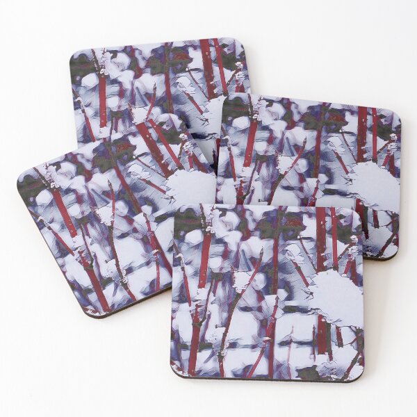 Item preview, Simple Beauty | Red Dogwood Twigs in the Snow designed and sold by arlutai.