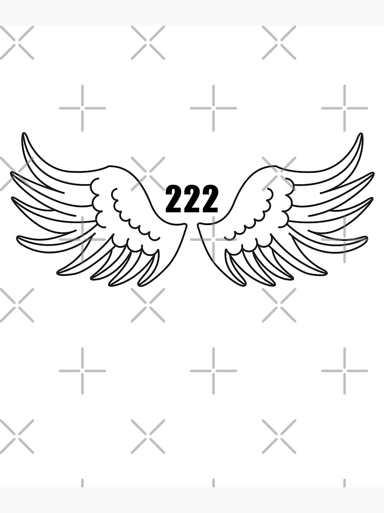 Discover Angel Number 222 Premium Matte Vertical Poster