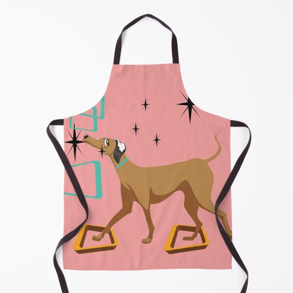 Item preview, Mid Century Dog Walking through the Stars designed and sold by LisWilliams.