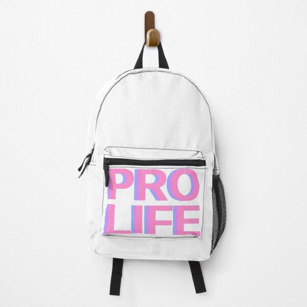 Item preview, neon pink, purple, blue pro life block letters designed and sold by opptop.