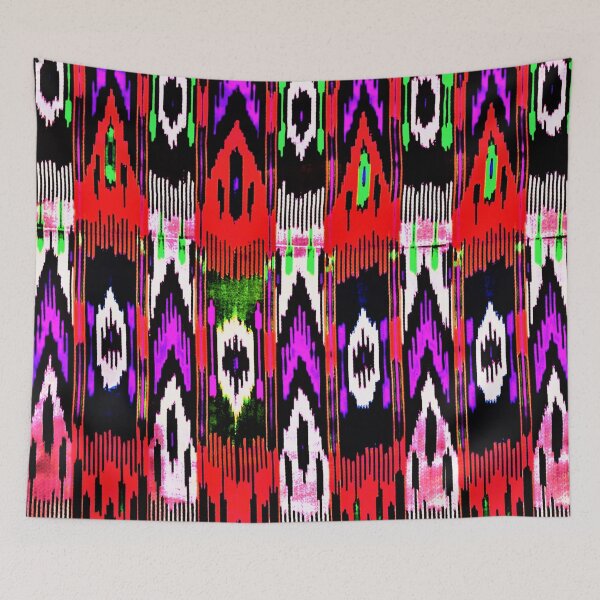 Item preview, Uzbek Ikat floral designs ikat patterns, Uzbek Ikat designs designed and sold by LeFabriqueOuz.