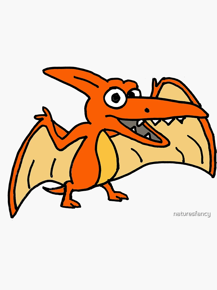 custom orange Pterodactyl Pterosauria pterosaurs dragon dino