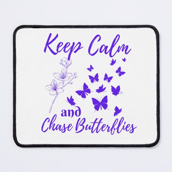 Item preview, Keep Calm and Chase Butterflies designed and sold by Surfing Designs.Life.