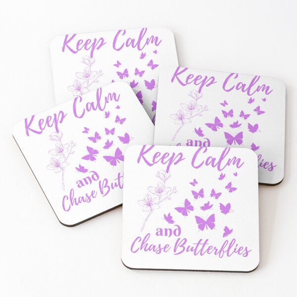 Item preview, Keep Calm and Chase Butterflies designed and sold by Surfing Designs.Life.