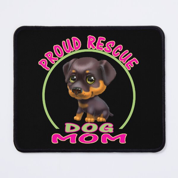 Item preview, Proud Rescue Dog Mom designed and sold by david parry.