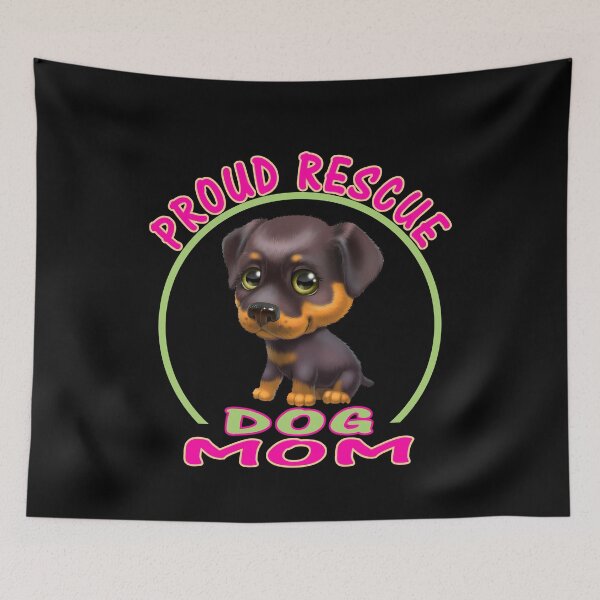 Item preview,  Proud Rescue Dog Mom designed and sold by david parry.