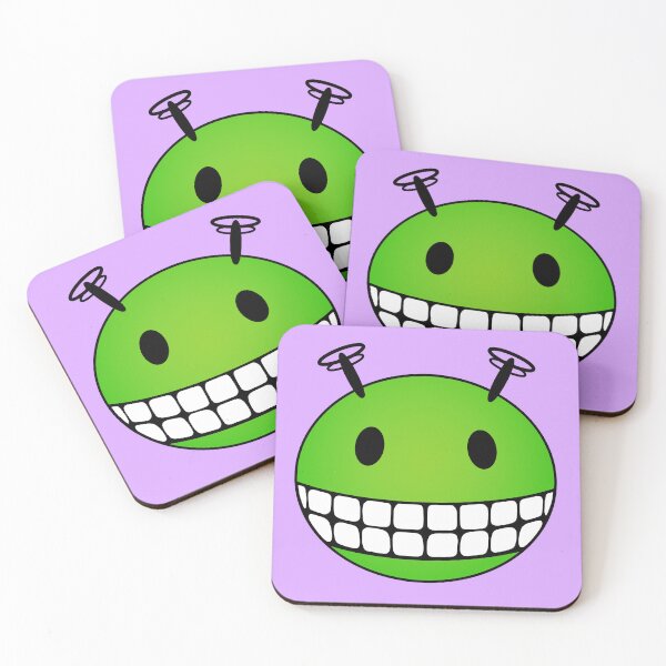 Item preview, Green Alien Smiley Face designed and sold by RawSunArt.