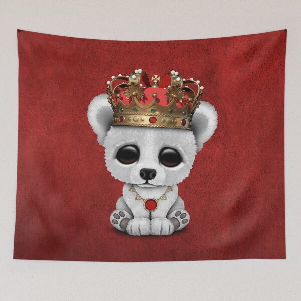 Item preview, Cute Royal Polar Bear Wearing Crown  designed and sold by JeffBartels.