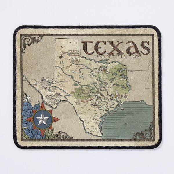 Item preview, Texas Fantasy Map designed and sold by Tomi Hill.