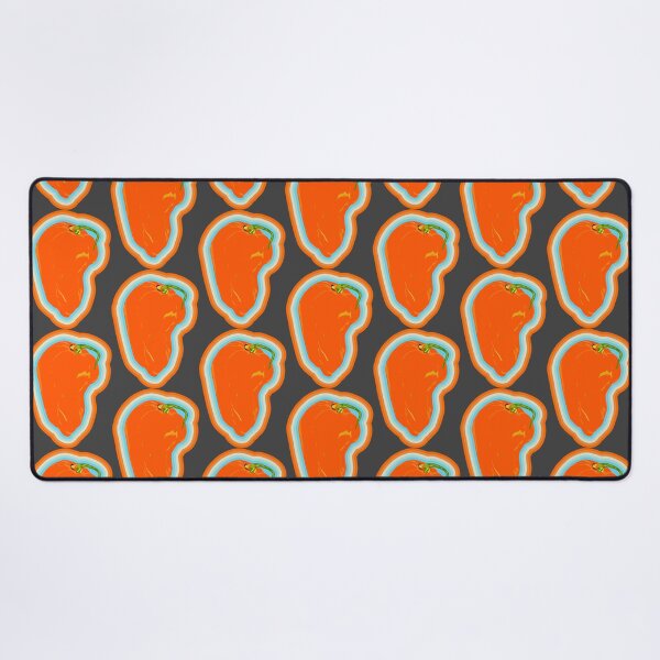 Item preview, Orange Habanero Chili with colorful border designed and sold by BRU Design.