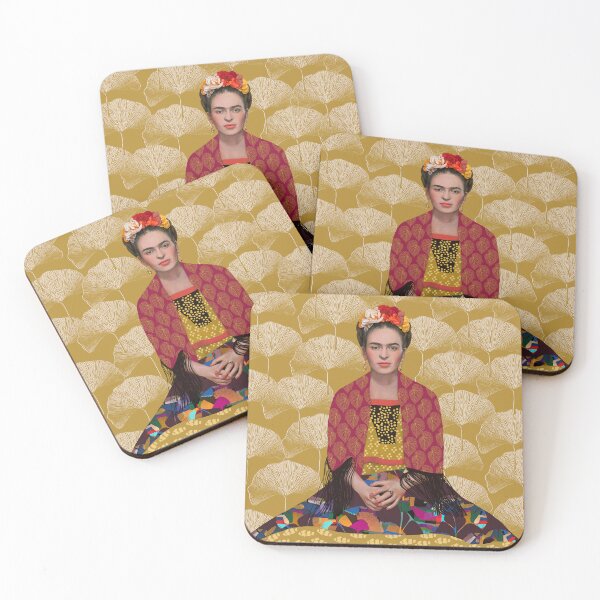 Item preview, Mexican painter with flowers in her hair designed and sold by CatsAndDots.