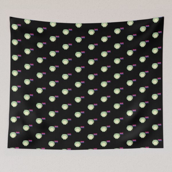 Item preview, Cute Frog Pride Froggy bi flag designed and sold by House Sparrow.