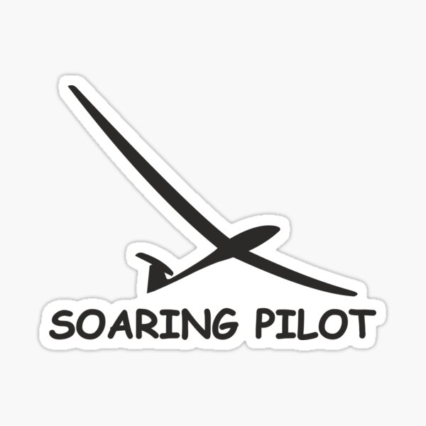 "Glider pilot soaring pilot" Sticker for Sale by Flieschen Redbubble