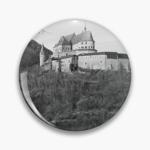 Item preview, Vianden Castle View, Square, Mono designed and sold by Imladris01.