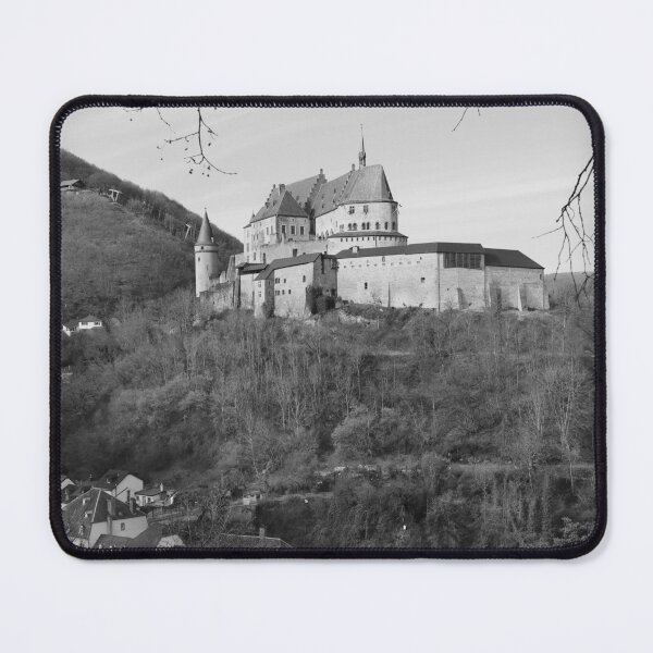 Item preview, Vianden Castle View, Square, Mono designed and sold by Imladris01.