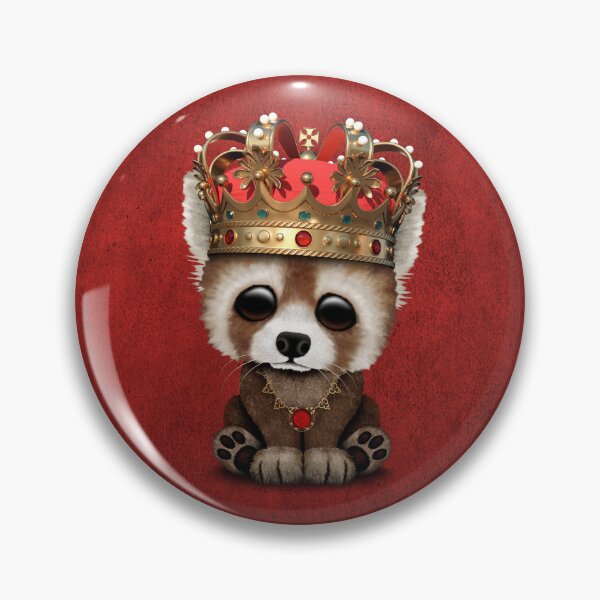 Item preview, Cute Red Panda Wearing Crown  designed and sold by JeffBartels.