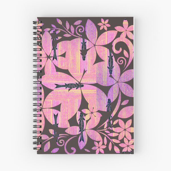 Item preview, Black Carp Fish in Floral Pattern designed and sold by RyanCaudell.