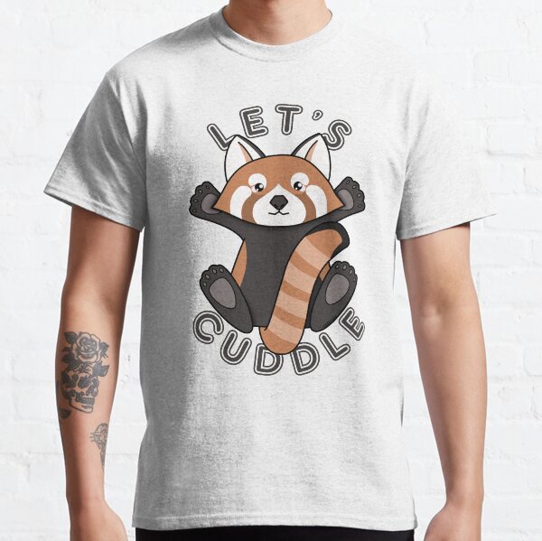 Permet de câliner un joli panda rouge T-shirt classique