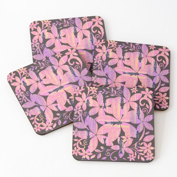 Item preview, Black Carp Fish in Floral Pattern designed and sold by RyanCaudell.