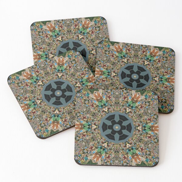 Item preview, Mandala City Trippy Kaleidoscopic Art | StokedUpArt designed and sold by StokedUpArt.