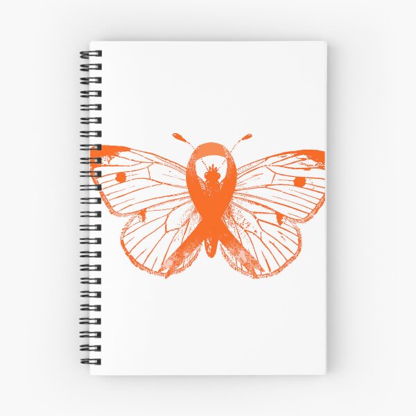 Item preview, Orange Ribbon Butterfly Leukemia Awareness designed and sold by euphoriashop4.