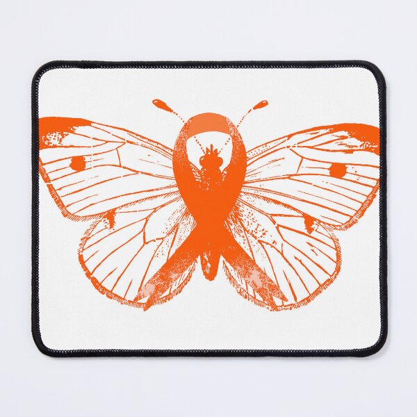 Item preview, Orange Ribbon Butterfly Leukemia Awareness designed and sold by euphoriashop4.
