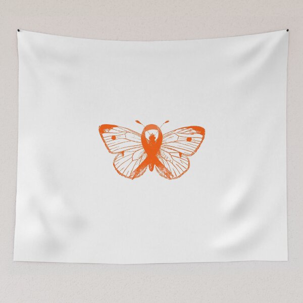 Item preview, Orange Ribbon Butterfly Leukemia Awareness designed and sold by euphoriashop4.
