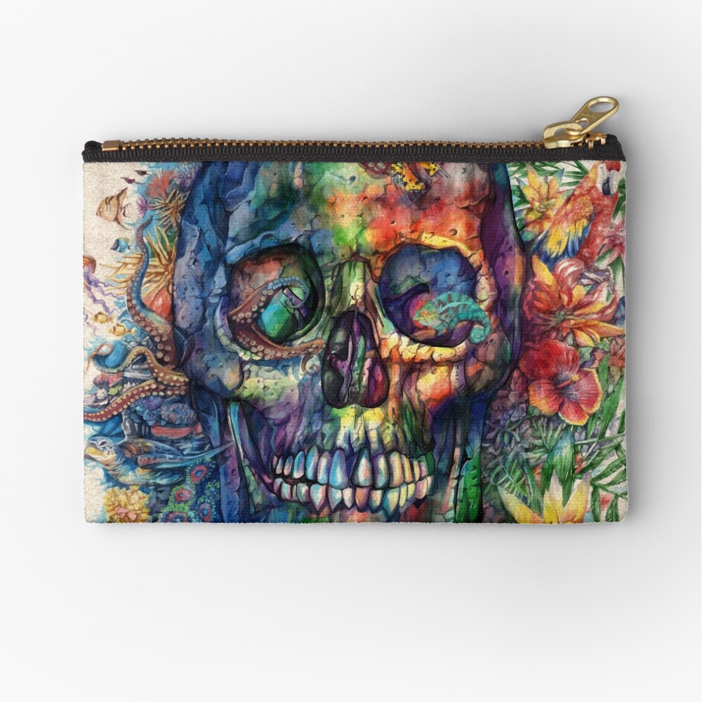 skull Zipper Pouch