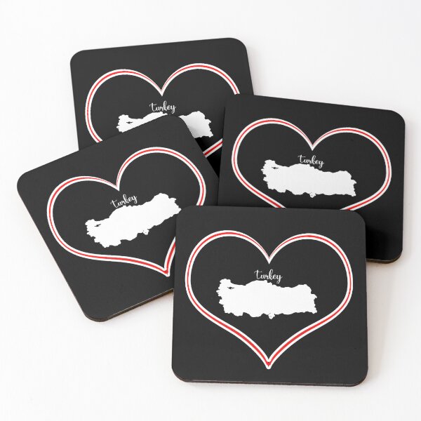 Item preview, Black heart map Türkiye designed and sold by Astralia.